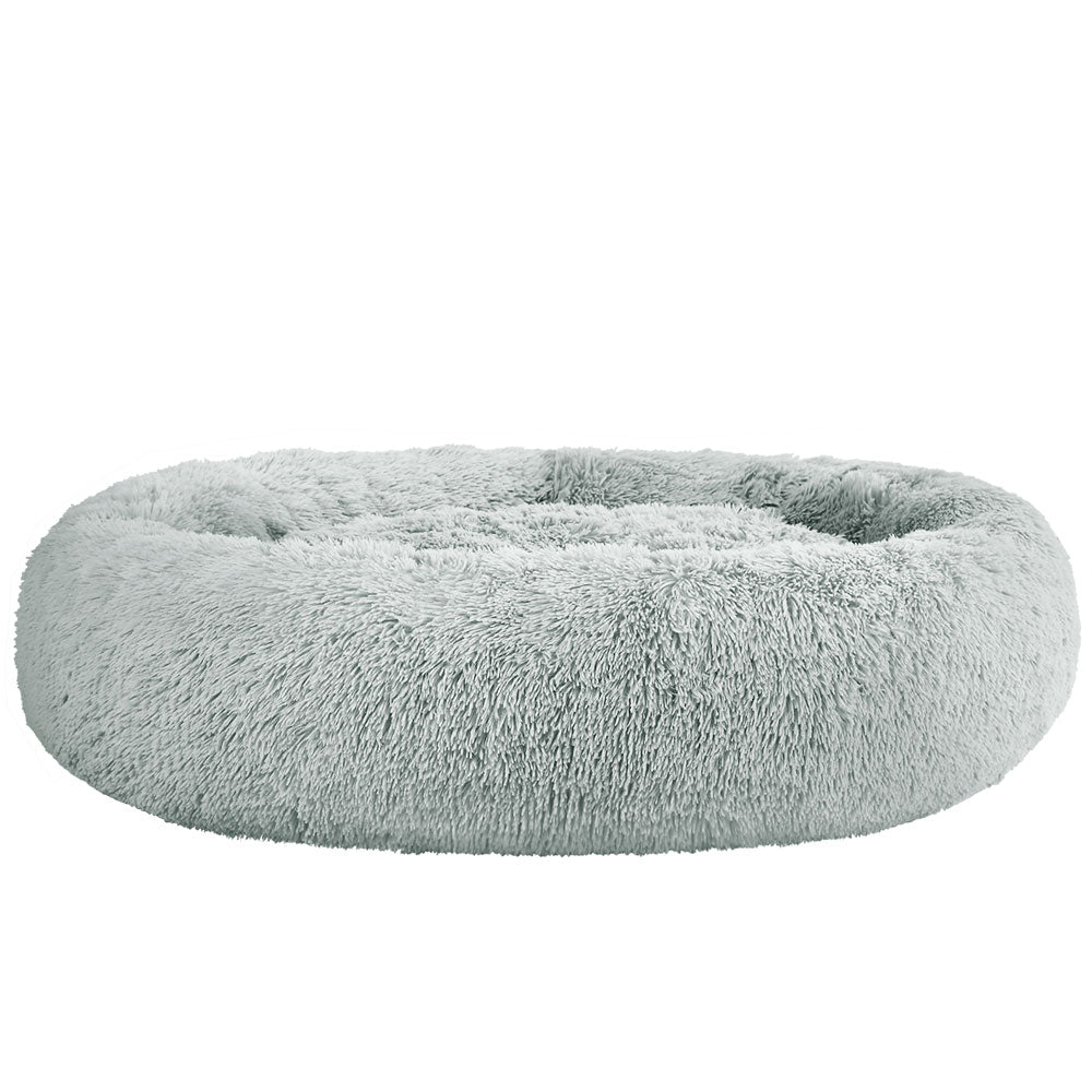 i.Pet Pet Bed Dog Cat 110cm Calming Extra Large Soft Plush Light Grey (FREE AUSHIPPING)