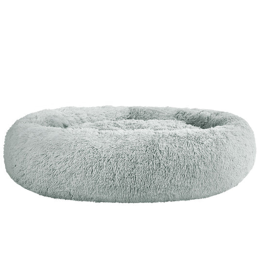 i.Pet Pet Bed Dog Cat 110cm Calming Extra Large Soft Plush Light Grey (FREE AUSHIPPING)