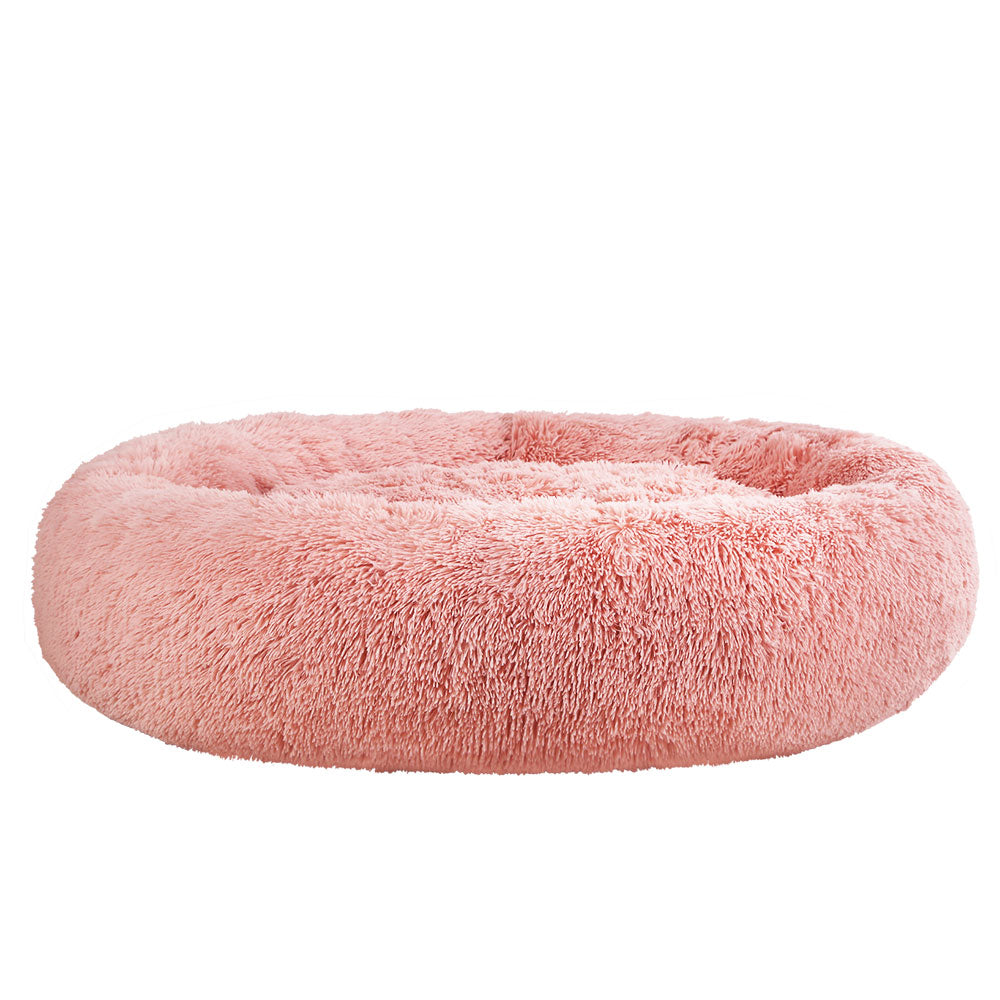 i.Pet Pet Bed Dog Cat 110cm Calming Extra Large Soft Plush Pink (FREE AU SHIPPING)