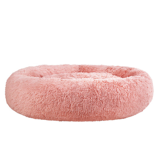 i.Pet Pet Bed Dog Cat 110cm Calming Extra Large Soft Plush Pink (FREE AU SHIPPING)