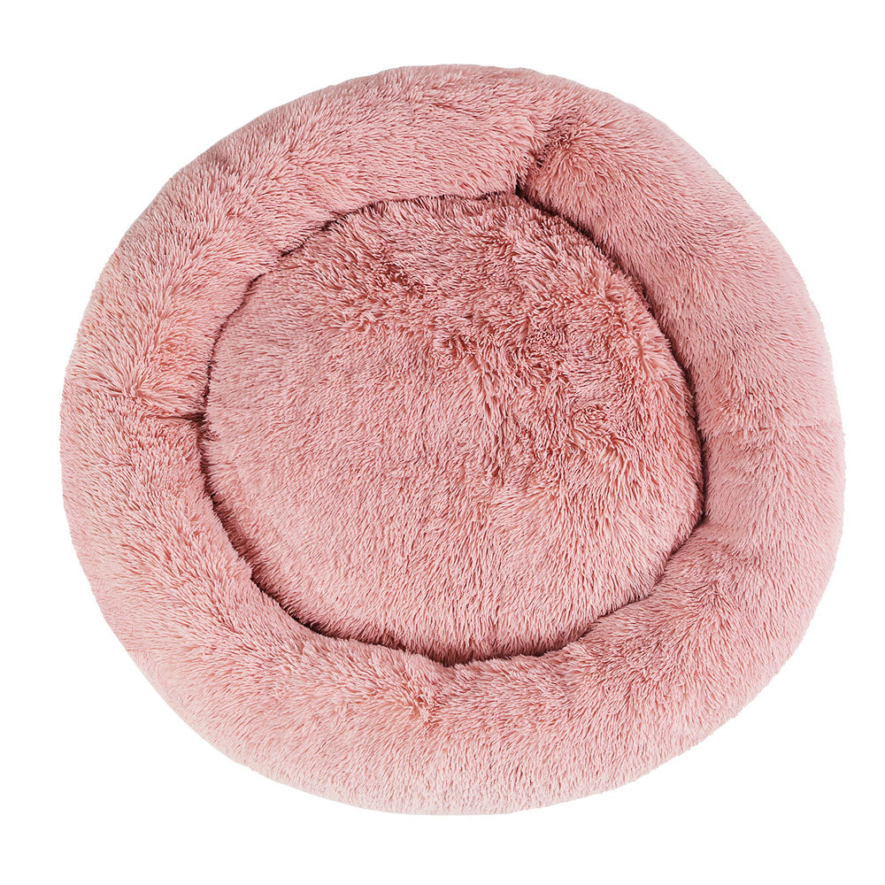 i.Pet Pet Bed Dog Cat 110cm Calming Extra Large Soft Plush Pink (FREE AU SHIPPING)