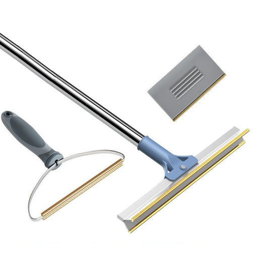 Pet Hair Removal Tool Set - Multi-Purpose Sweeper with Scraper and Handheld Fur Remover  (FREE AU SHIPPING)