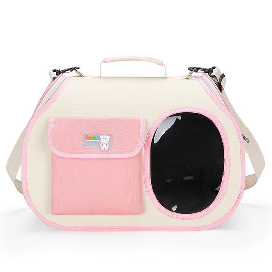 Pink Pet Carrier Backpack, Breathable Cat/Dog Carrier Backpack with Transparent Window, Airline Approved (FREE AU SHIPPING)