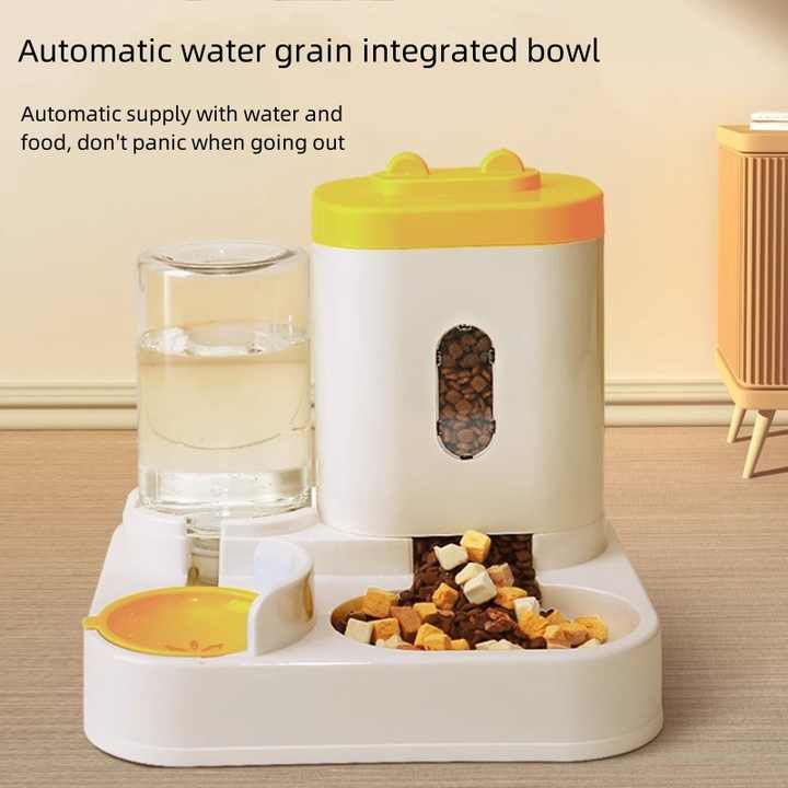Blue Automatic Pet Feeder and Water Dispenser (FREE SHIPPING) - Smart Dog Bowl & Cat Feeder, Universal Pet Feeding Station, Electric Pet Water Fountain