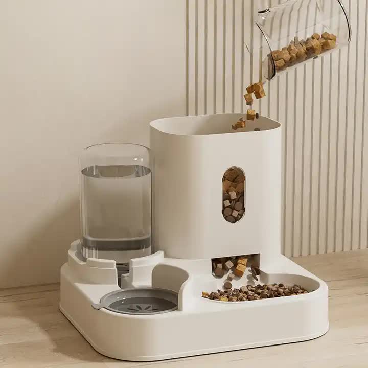 Blue Automatic Pet Feeder and Water Dispenser (FREE SHIPPING) - Smart Dog Bowl & Cat Feeder, Universal Pet Feeding Station, Electric Pet Water Fountain