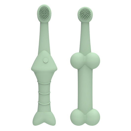 6 x Silicone Pet Toothbrush (3 Fish shape and 3 Bone shape) Healthy Teeth & Gums for Dogs & Cats